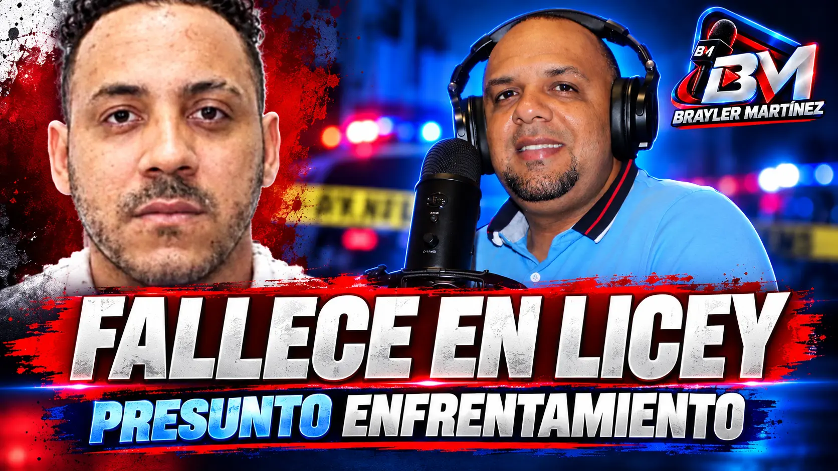 Gráfico de Brayler Martínez Media Group sobre el fallecimiento en Licey al Medio en un presunto enfrentamiento
